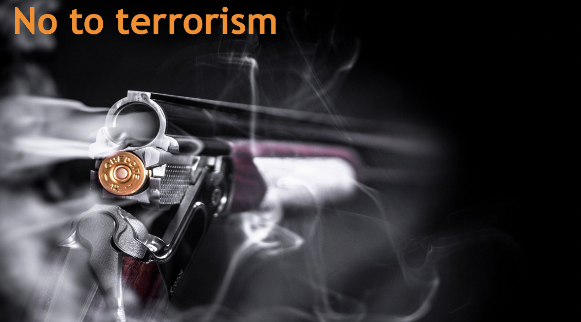 No to terrorism