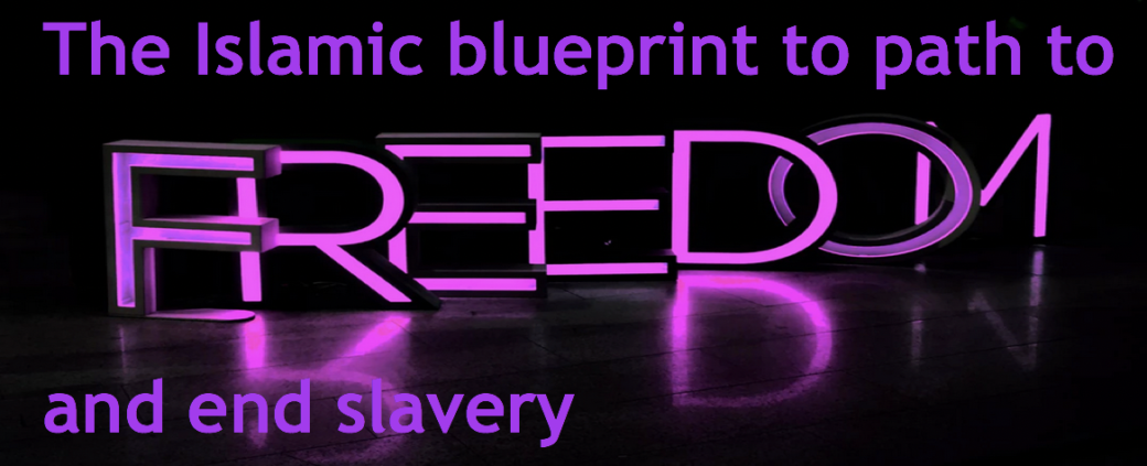 Islam promotes eradication of slavery. qpeace .net