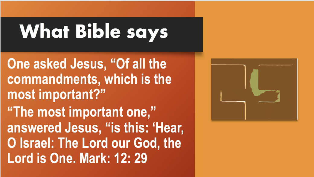 First commandment in the Bible: God is One. qpeace.net. Slide#165