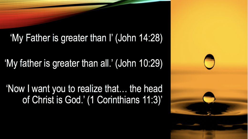 Jesus: My father is greater than all. Who is Christian Jesus?