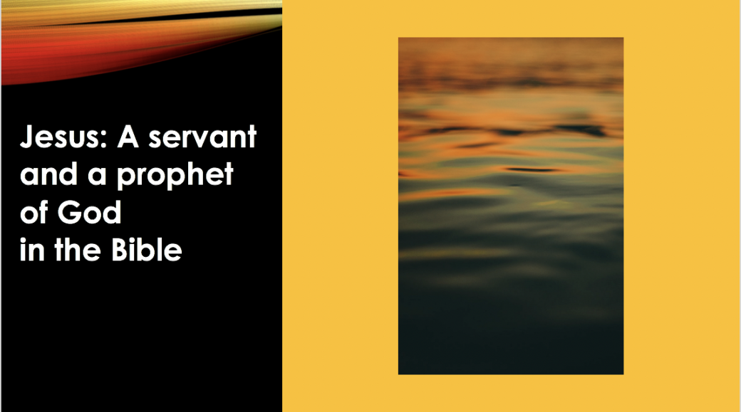 Jesus was a servant and a prophet of God. qpeace.net. slide 54